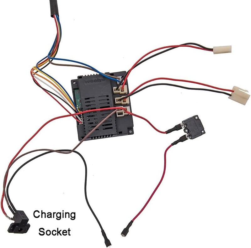 weelye 12 Volt Children Electric Car DIY Modified Wires and Switch Kit,with 2.4G Bluetooth Remote Control and Receiver,for Children Electric Ride On Car Accessories - Image 3